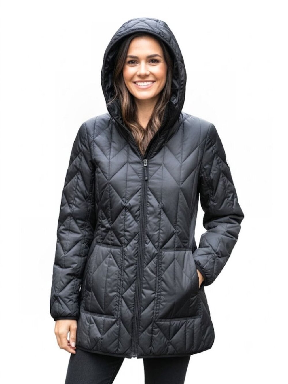 Nobis Hester Quilted Hooded Black Jacket Size Women's Size XS NWT